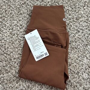 Lululemon align pant 28” NWT ROASTED BROWN